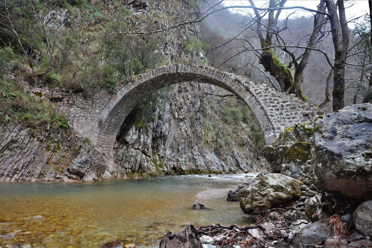 North Agrafa, Argithea / Locating the old path / Kali Komi to Korakonisi stone bridge 