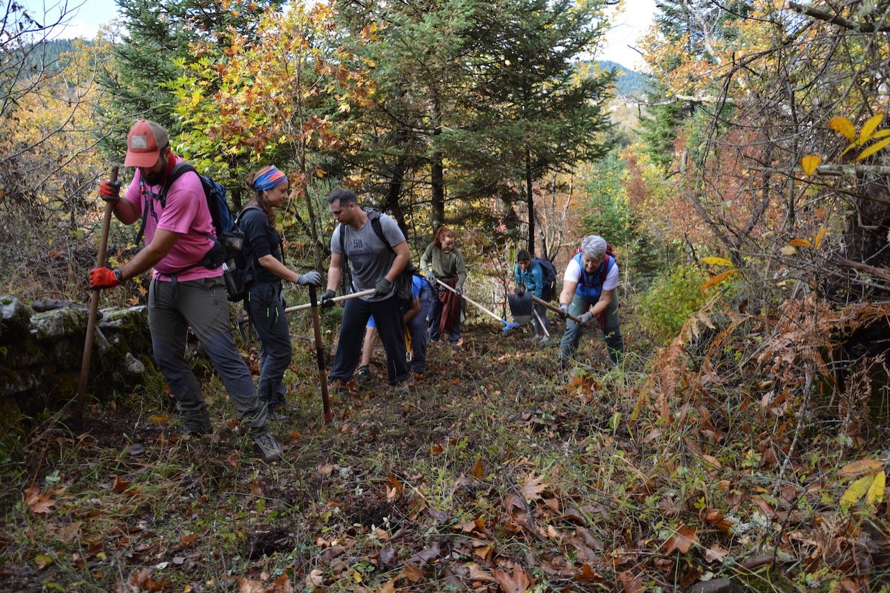 Evrytania, Domnista / 2 day volunteering program / path maintenance