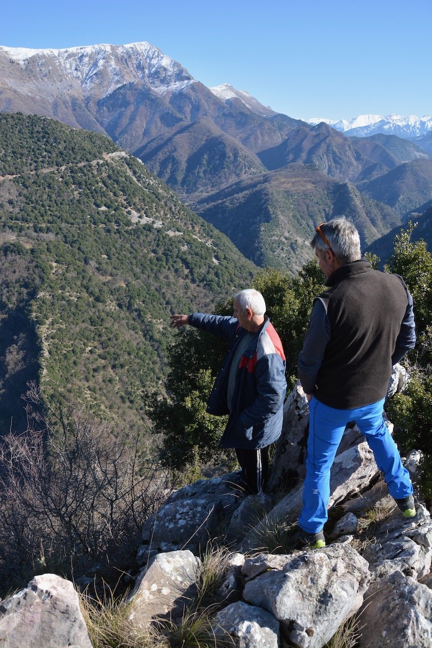 North Agrafa, Argithea / Locating the old path / Kali Komi to Korakonisi stone bridge 