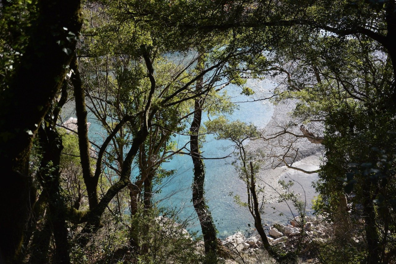 Εντοπισμός διαδρομής στην κοιλάδα του Αχελώου / Σκάλα Κορλίγκα - Σκαρπάρι - κρεμαστή Γέφυρα Αχελώου
