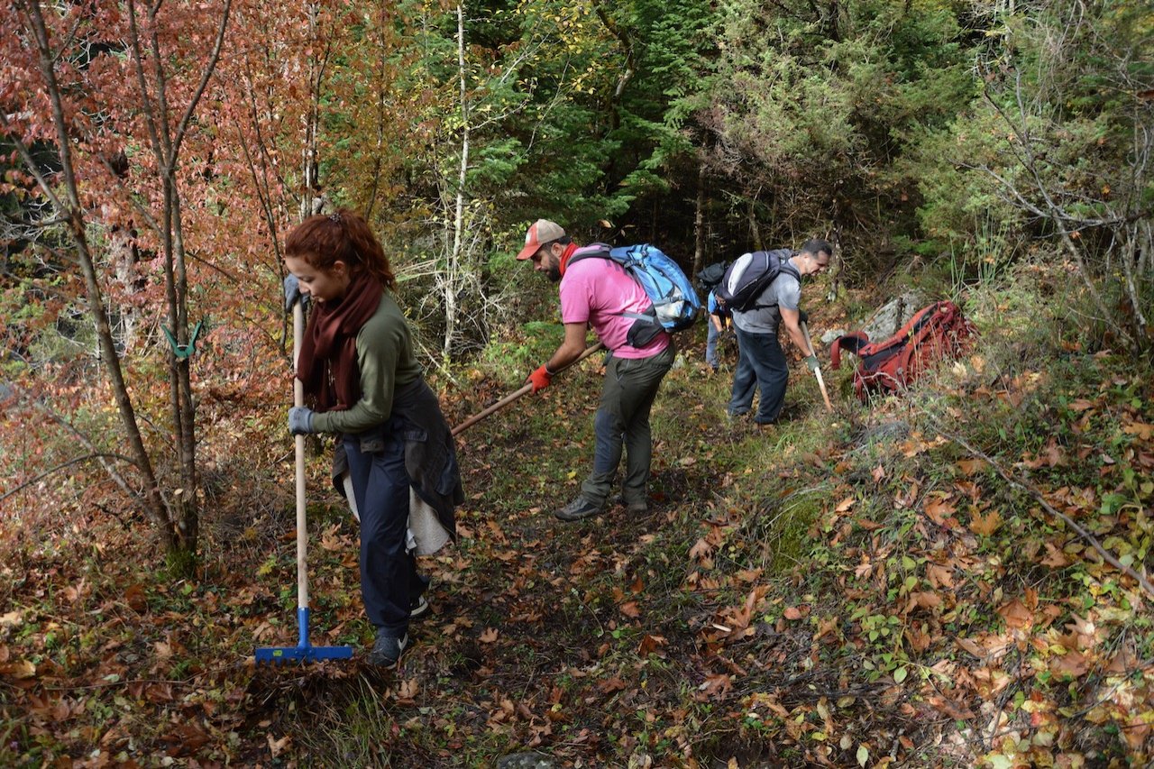 Evrytania, Domnista / 2 day volunteering program / path maintenance