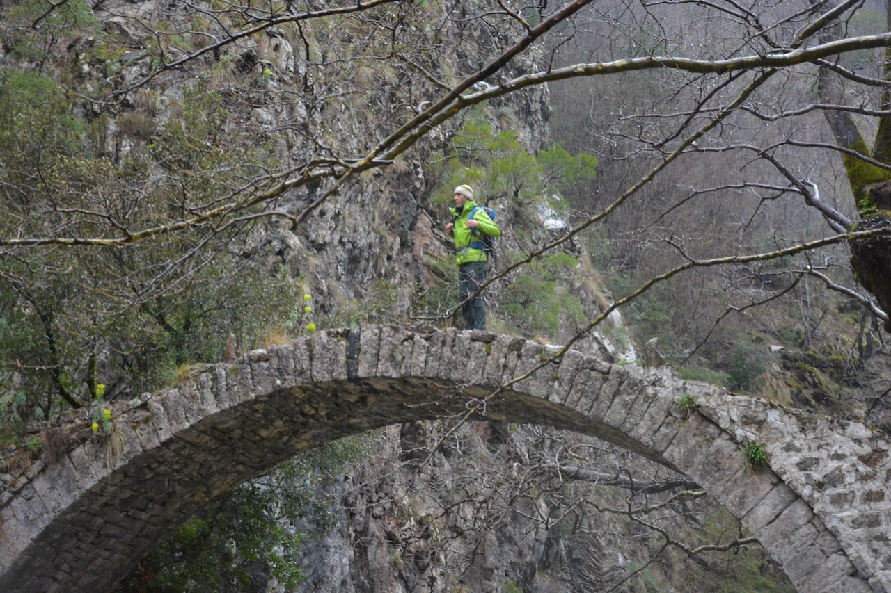 North Agrafa, Argithea / Locating the old path / Kali Komi to Korakonisi stone bridge 