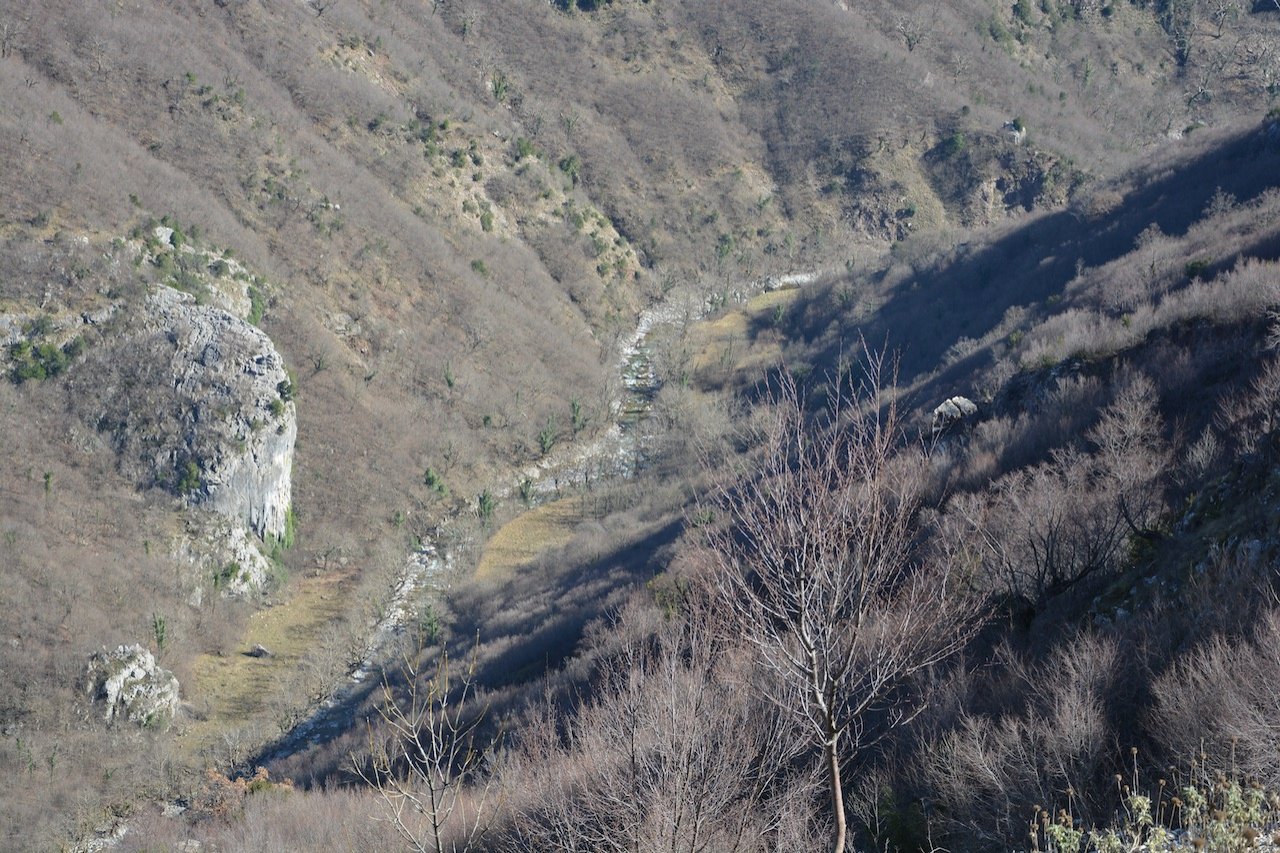 North Agrafa, Argithea / Locating the old path / Kali Komi to Korakonisi stone bridge 