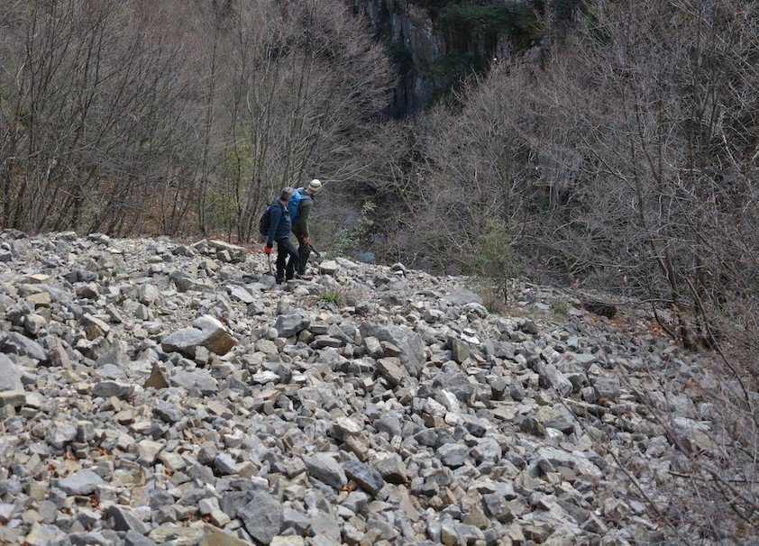 North Agrafa, Argithea / Locating the old path / Kali Komi to Korakonisi stone bridge 