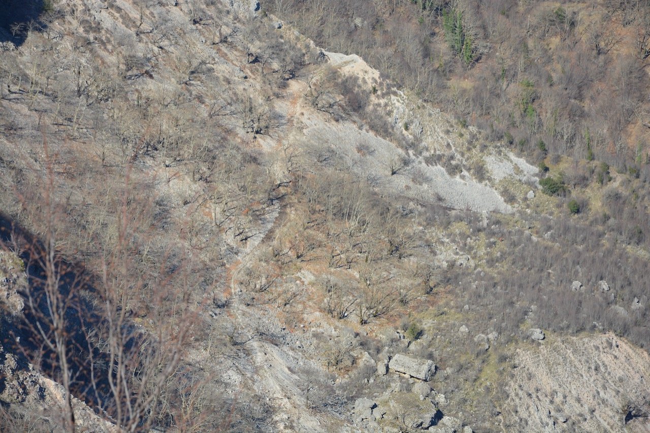 North Agrafa, Argithea / Locating the old path / Kali Komi to Korakonisi stone bridge 