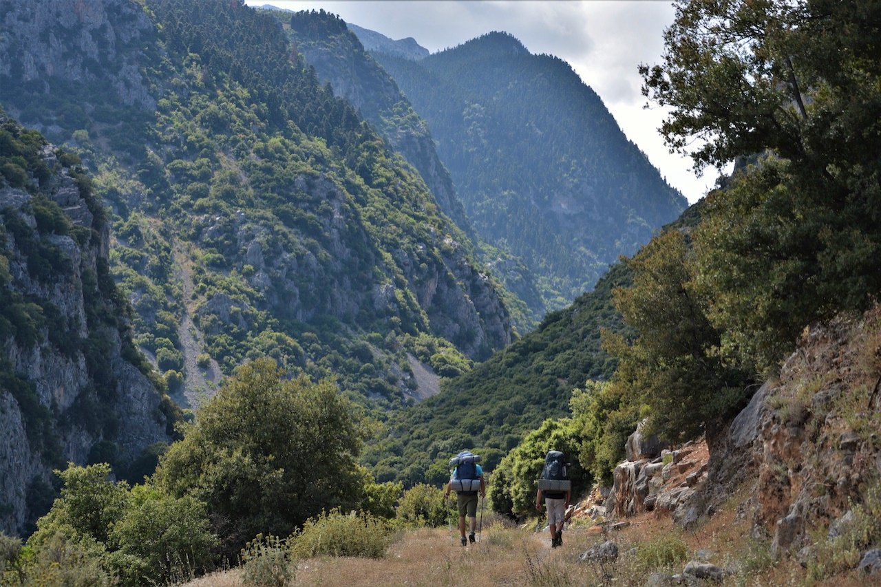 Pindus Trail scouting / paths from Amfissa to Ghiona