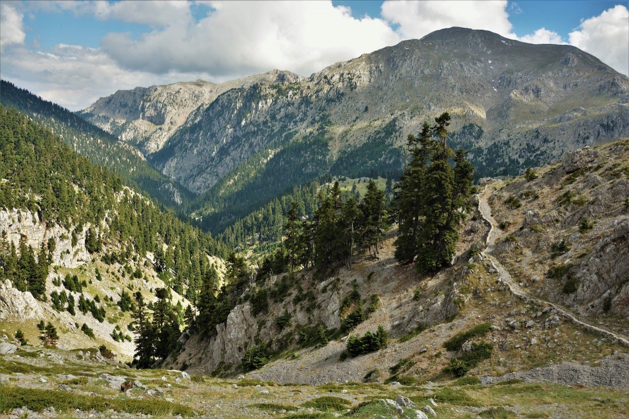 Pindus Trail scouting / paths from Amfissa to Ghiona