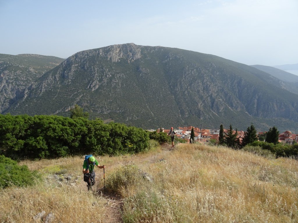 Locating the complete single trail crossing between Delphi - Amfissa