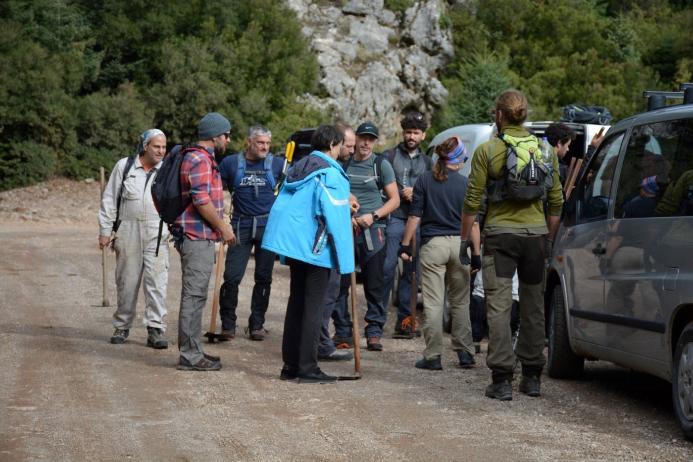 Giona mt / Start of a 2 months volunteering camp / Opening & digging the Pindus trail stitching paths