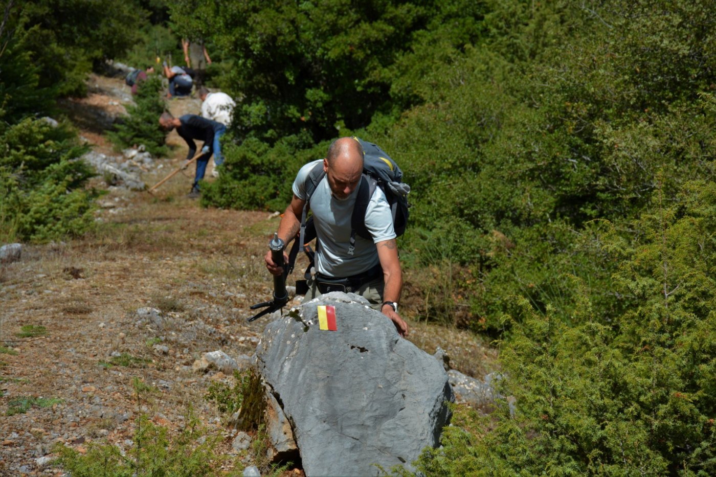 Giona mt / Start of a 2 months volunteering camp / Opening & digging the Pindus trail stitching paths