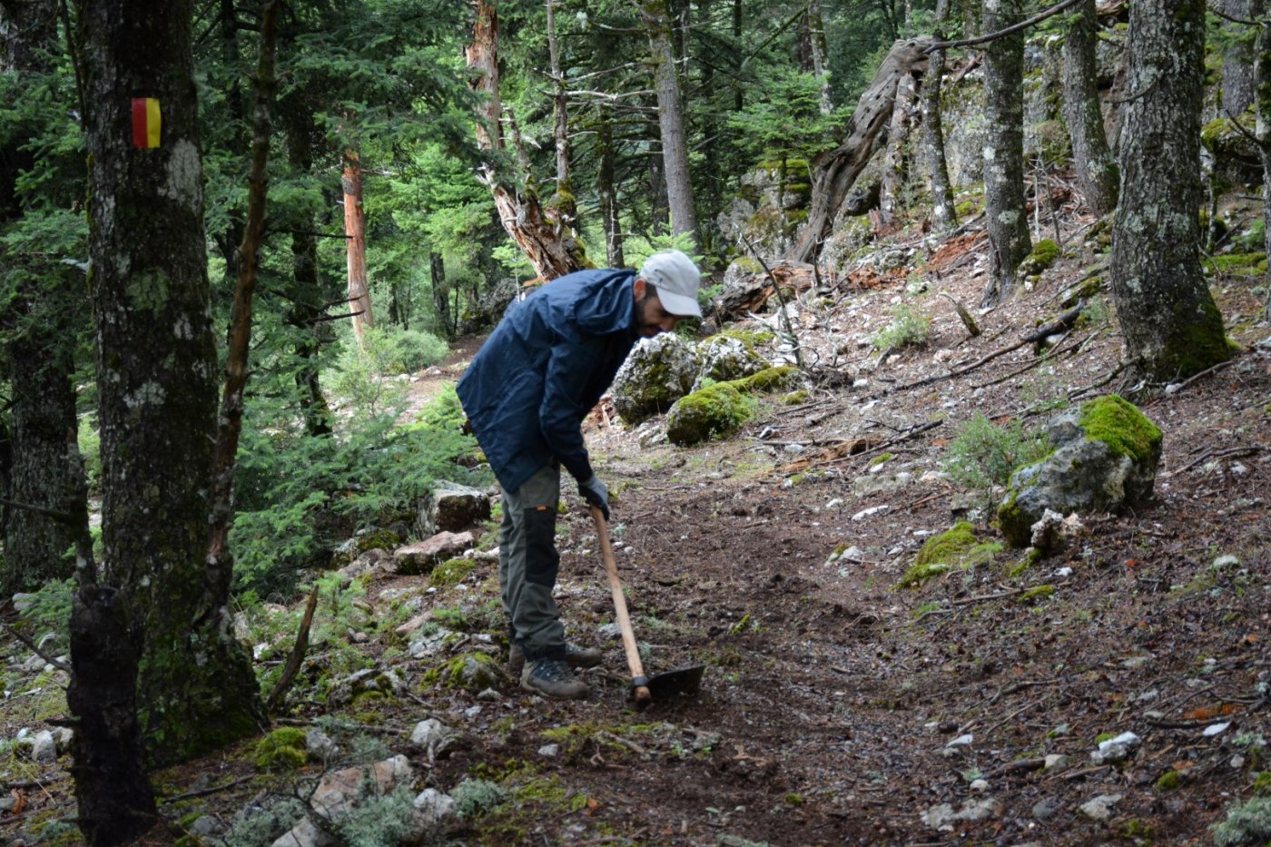 Giona mt / Start of a 2 months volunteering camp / Opening & digging the Pindus trail stitching paths