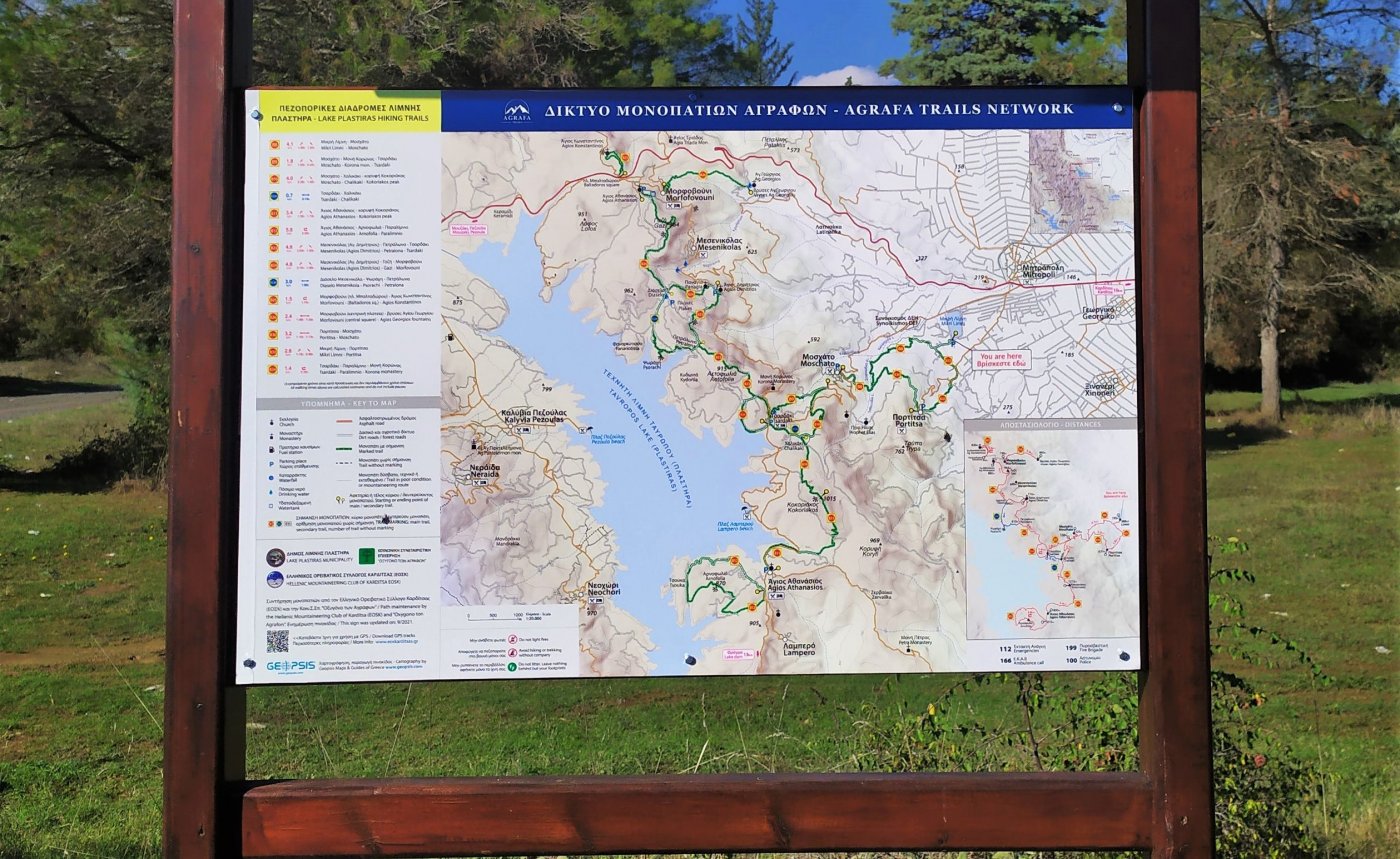 Τα υλικά σήμανσης στη σύνθεση του Pindus Trail