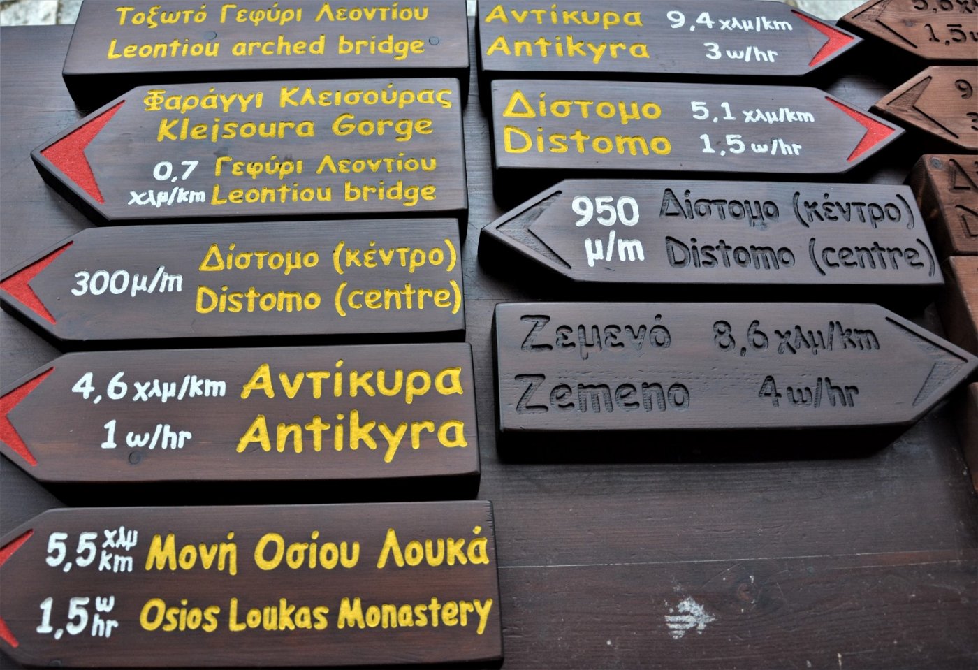 Στο εργαστήριο ξυλοτεχνίας, χειροποίητης σήμανσης.