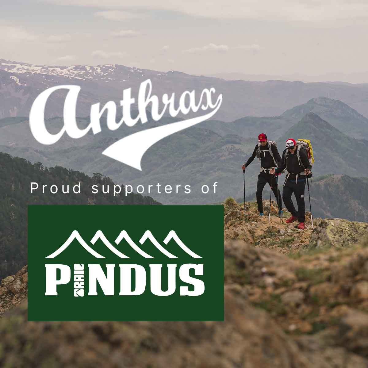 Η Ελληνική εταιρία αθλητικής ένδυσης Anthrax machines συνεισφέρει με ποικίλους τρόπους στη δημιουργία του Pindus Trail.