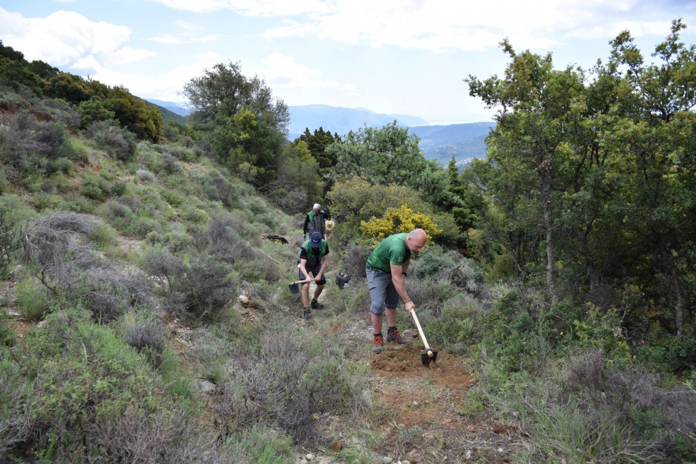 20ήμερο Camp εθελοντισμού στη Βίνιανη Φωκίδας / Pindus Trail - εργασίες σε εξέλιξη