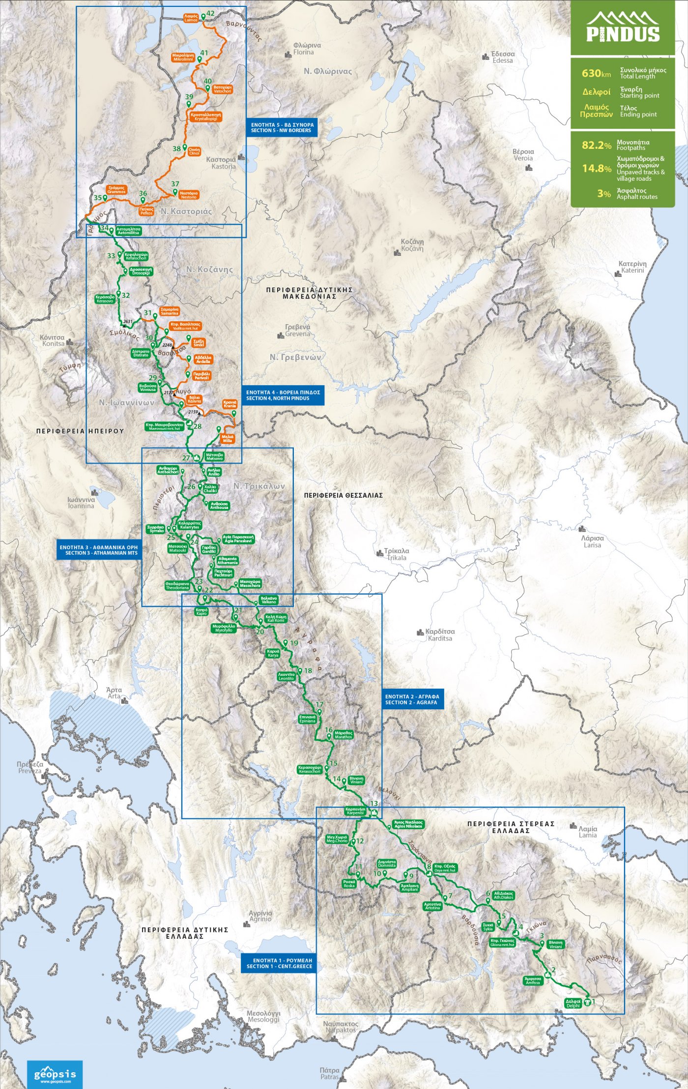 Upcoming project > Pindus Trail 600km