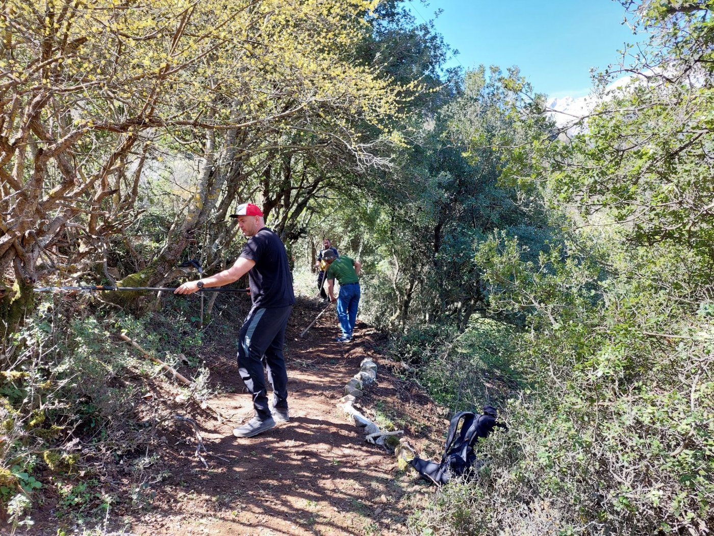 Restoration on the path Sikia - Mornos river - Gla ancient fortress