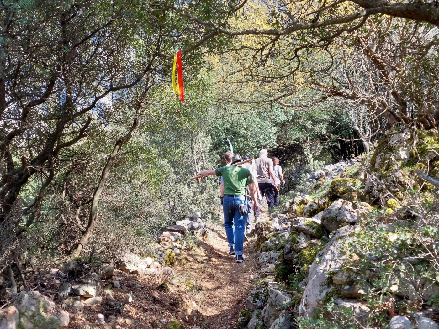 Restoration on the path Sikia - Mornos river - Gla ancient fortress