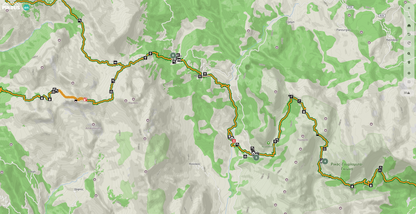 Pindus Trail dynamic map /  final stage of integration