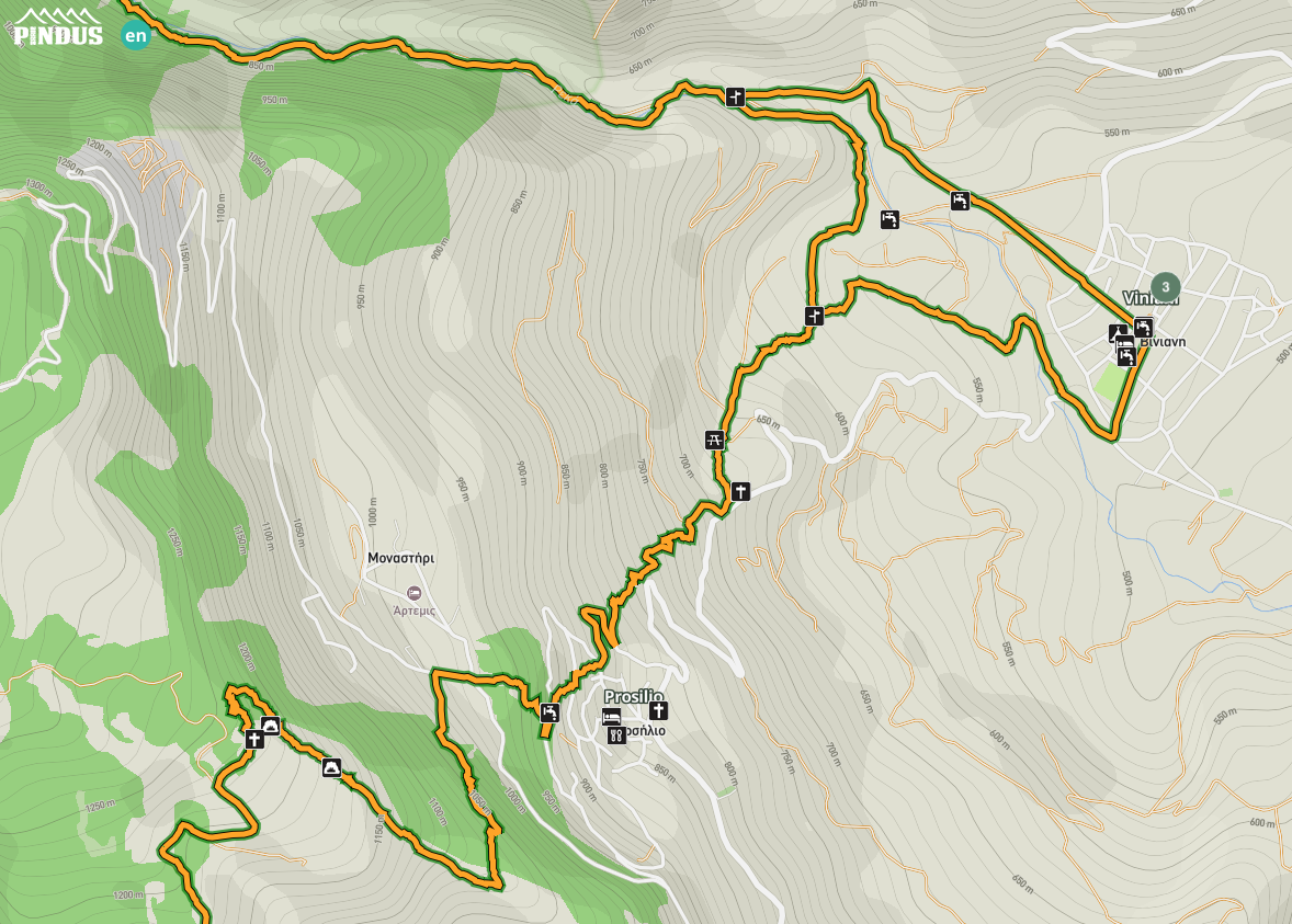 Pindus Trail dynamic map /  final stage of integration