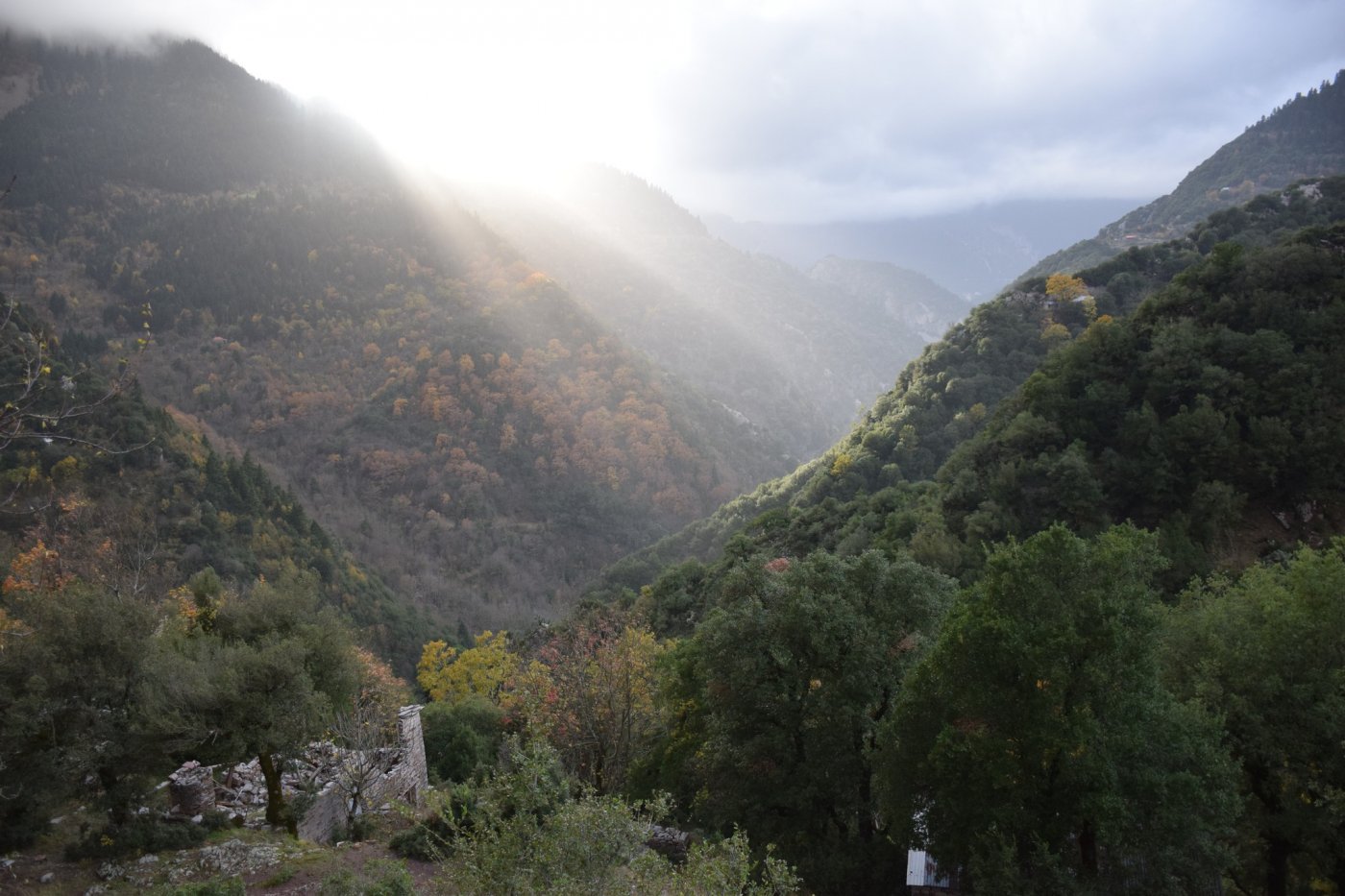 Αποτύπωση για την εκπόνηση της μελέτης και προσήμανση στο τμήμα Μάραθος - Καρβασαράς των Αγράφων.