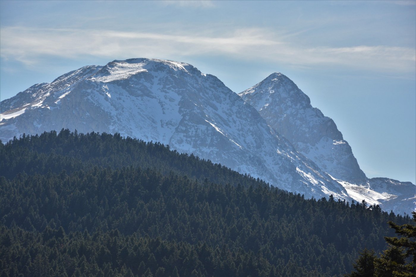 Embracing the Enchantment of Snowfall in Pindos Mountains