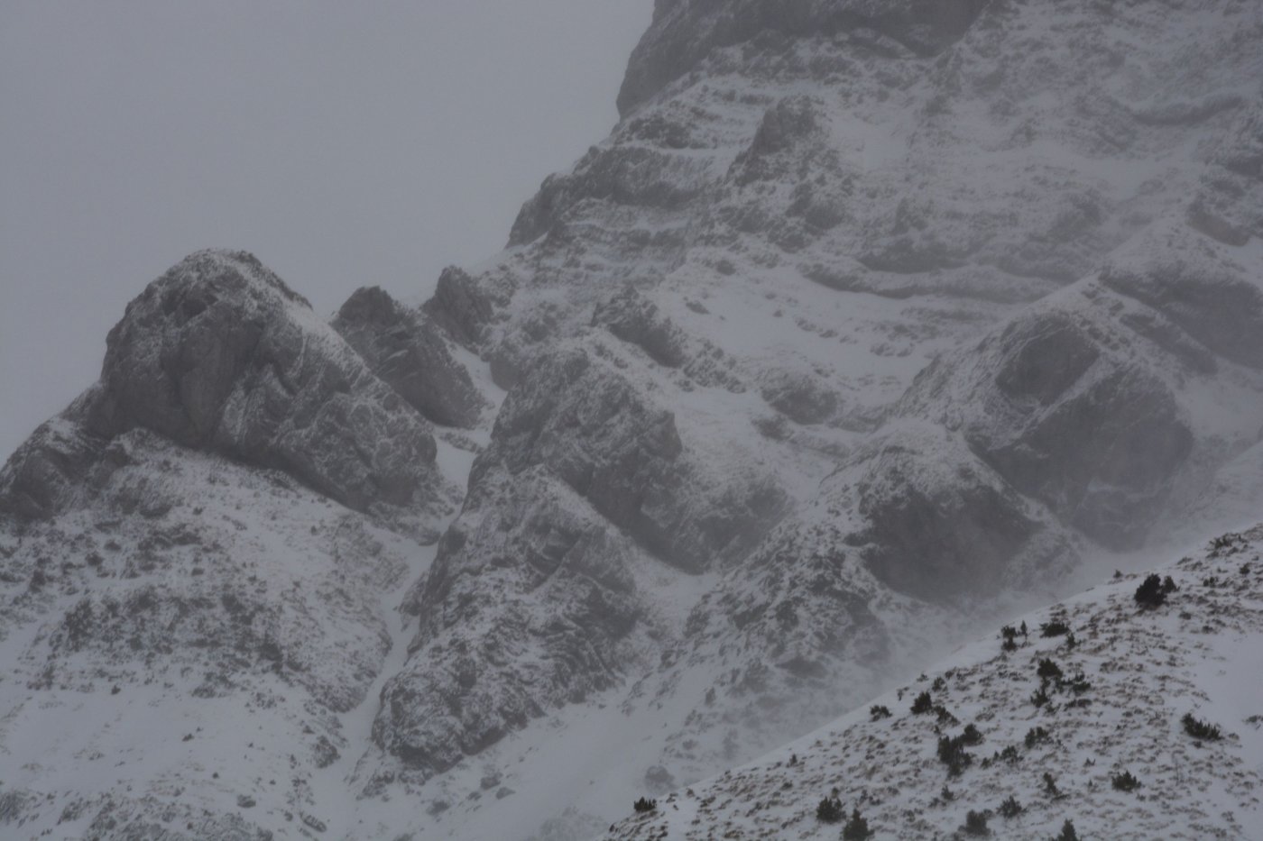 Embracing the Enchantment of Snowfall in Pindos Mountains