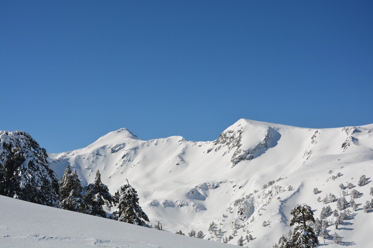 Embracing the Enchantment of Snowfall in Pindos Mountains