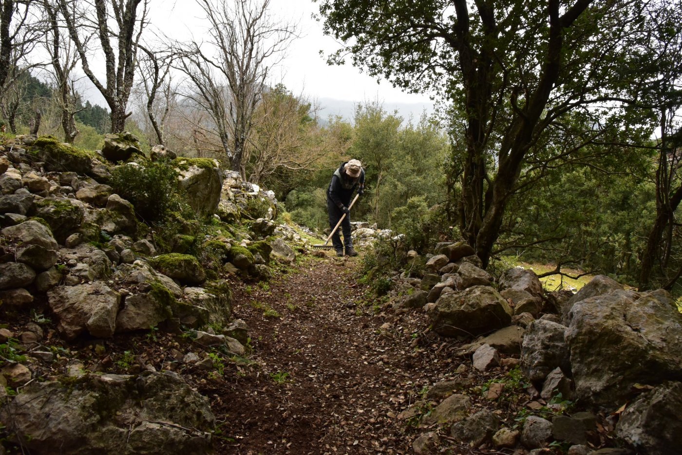 The signposting of the Sykia - Mornos path for the connection of Ghiona and Vardousia moyntains was completed.