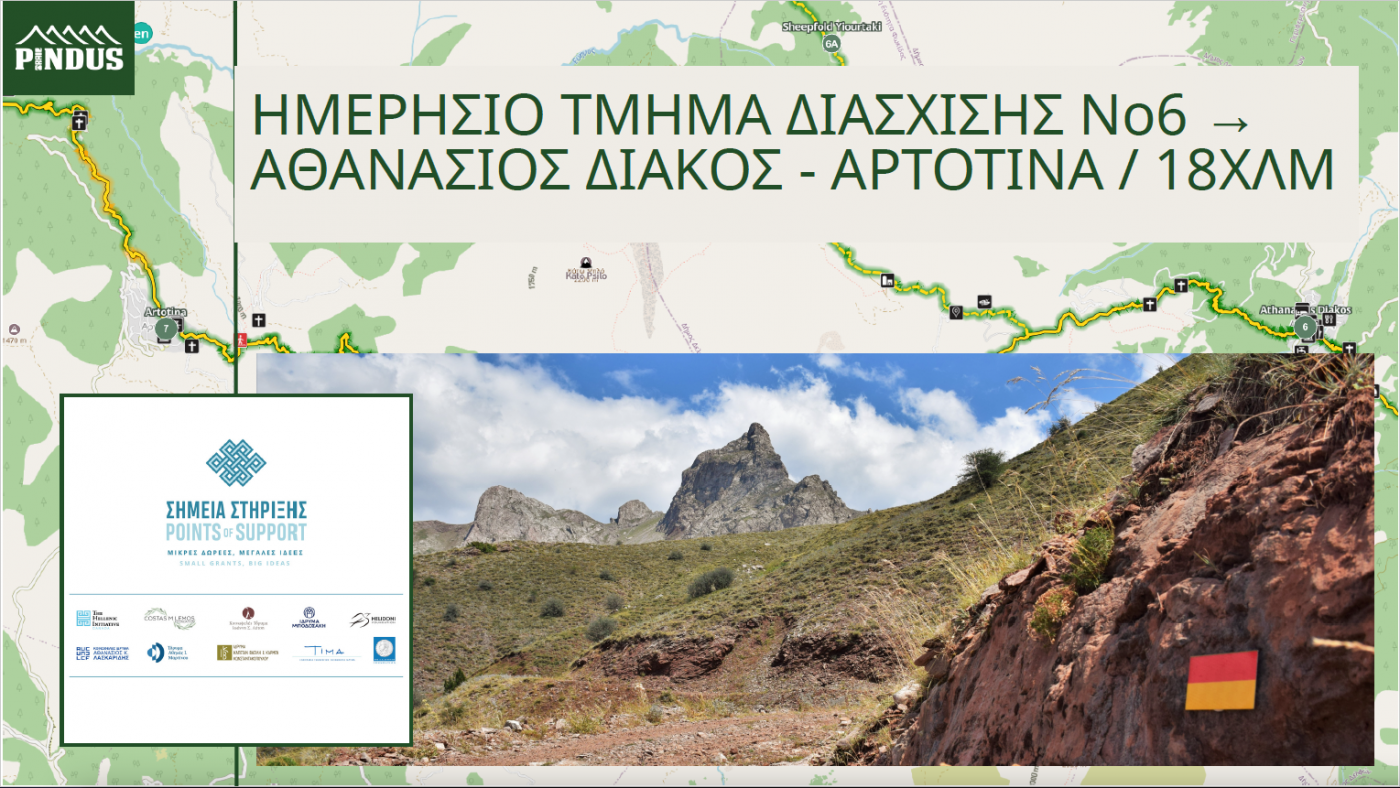 "Support Points" nearing completion: the daily crossing section 6. Ath. Diakos - Artotina