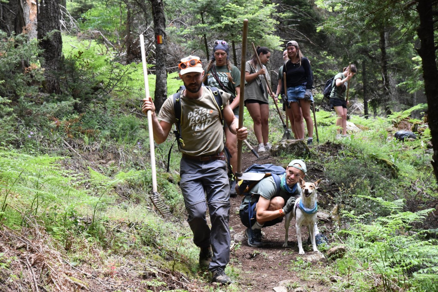 Volunteer Work on the Vardousia Crossing Trail